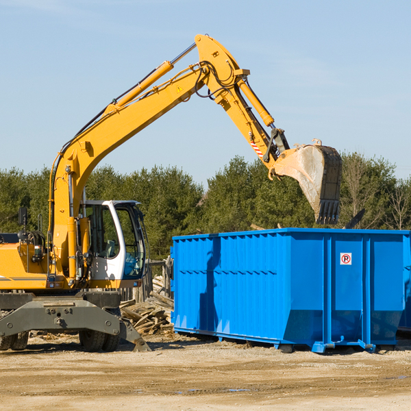 how does a residential dumpster rental service work in Lost Springs WY